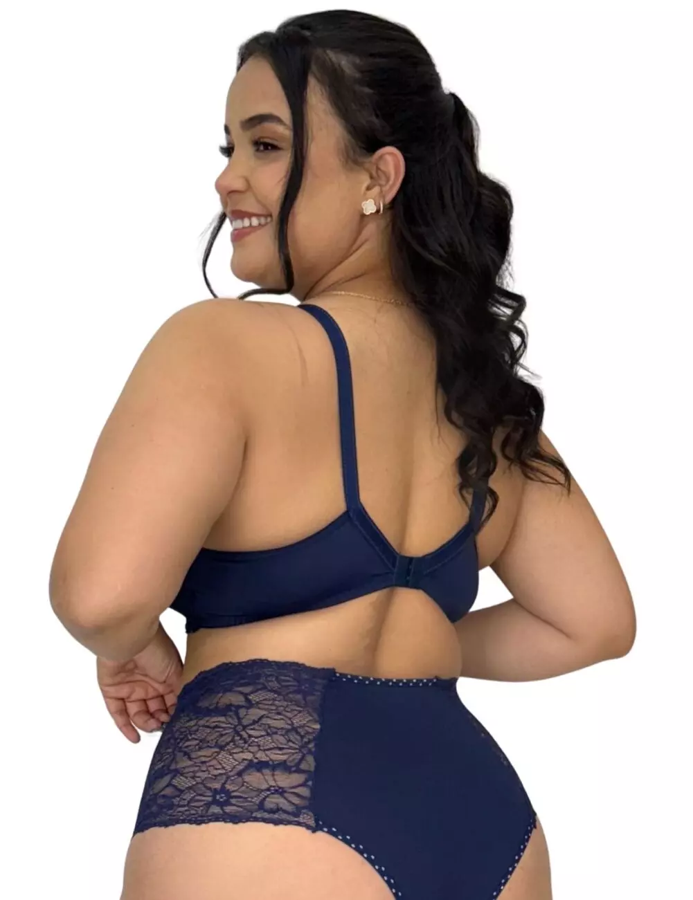 Sutiã Sem Bojo Plus Size Microfibra E Renda