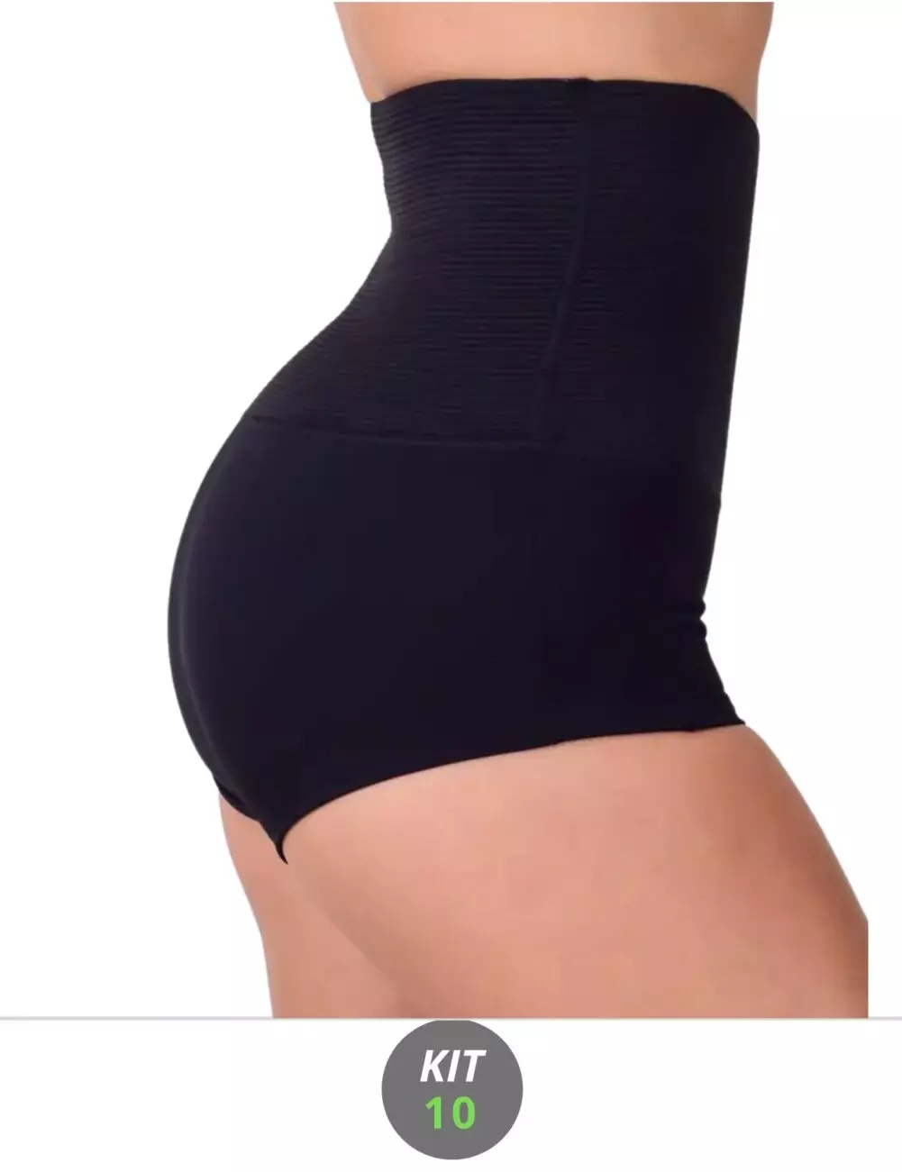KIT 10 SHORTS CINTA MODELADORA ZERO BARRIGA - K10-CALMF021