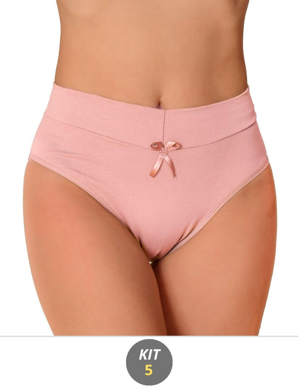 Kit Calcinhas de Algodão Cotton Liso Duplo TJ Vip