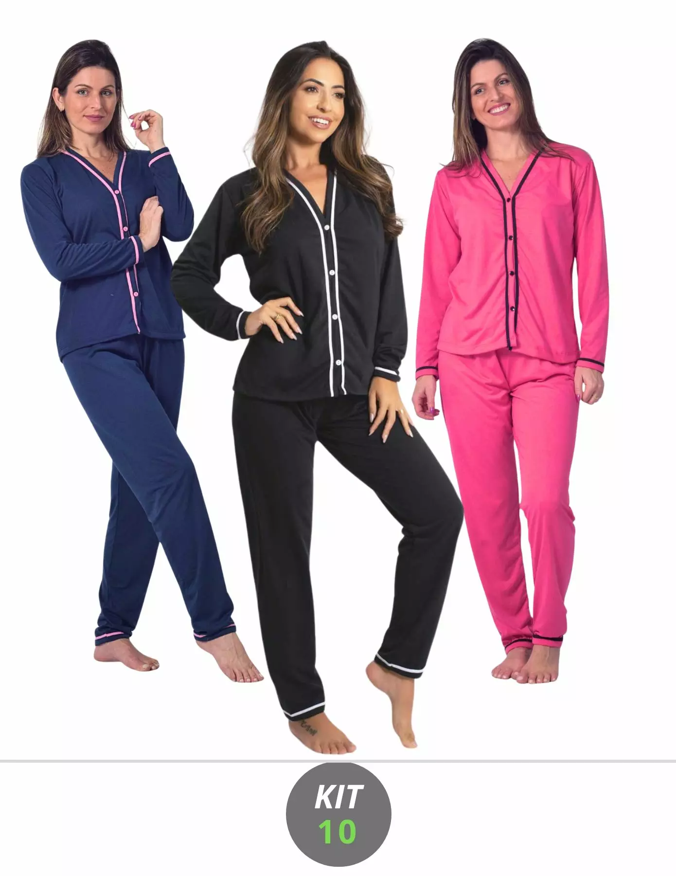 kit 10 pijamas americanos kit 10 pijamas femininos americanos