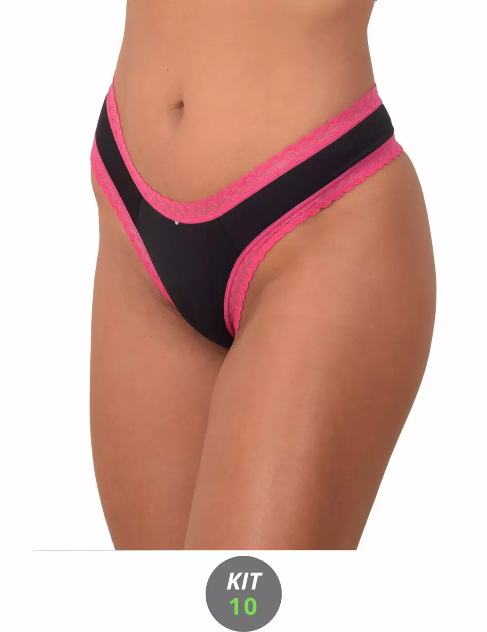 Kit 10 Calcinhas Femininas Básicas