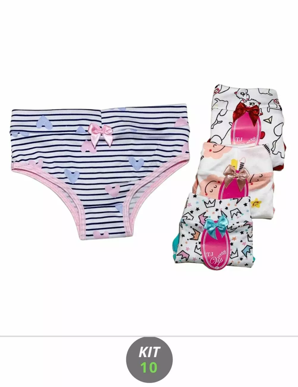 Kit calcinha de menina confortável