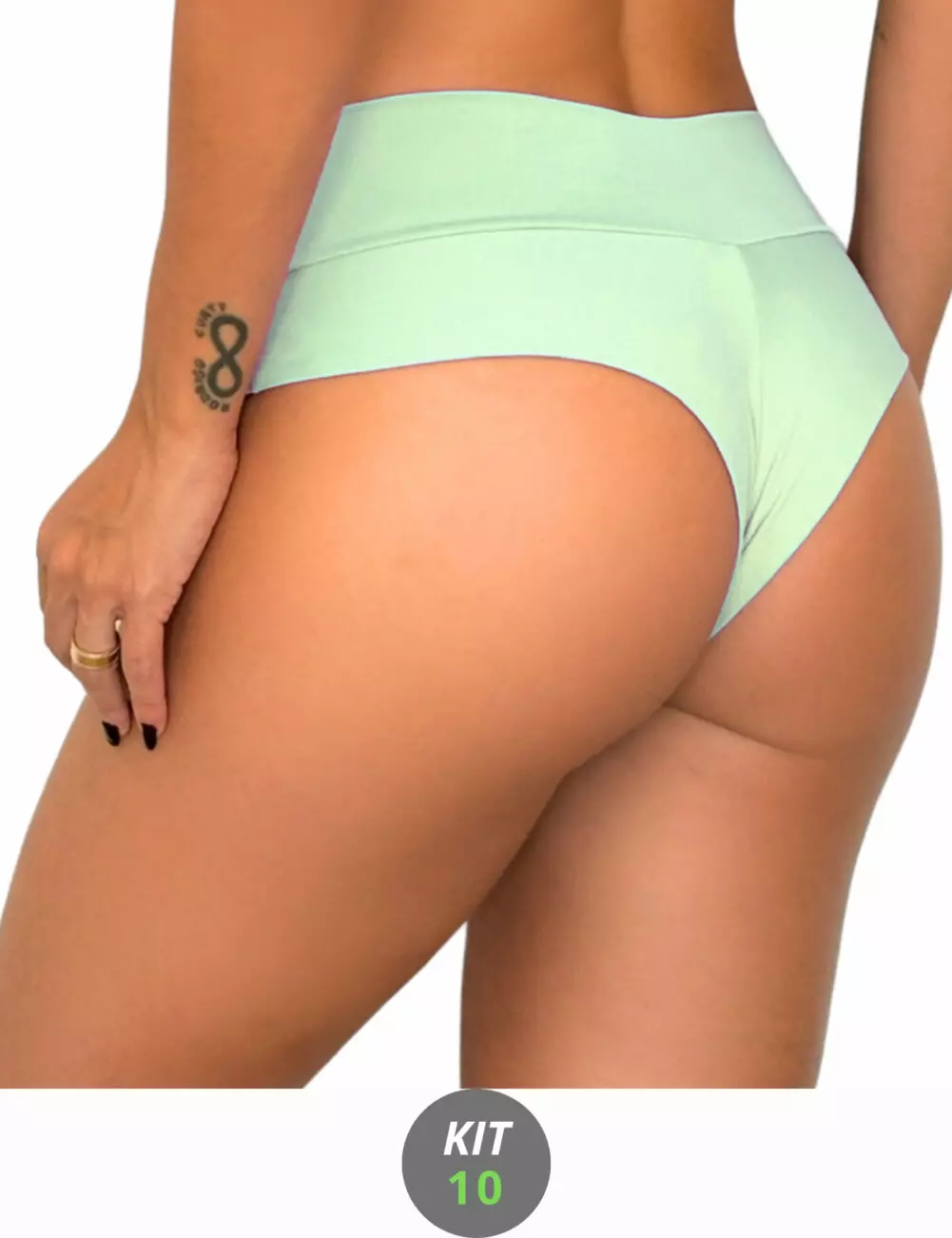 kit 10 calcinha microfibra fio duplo conforto CALMF063