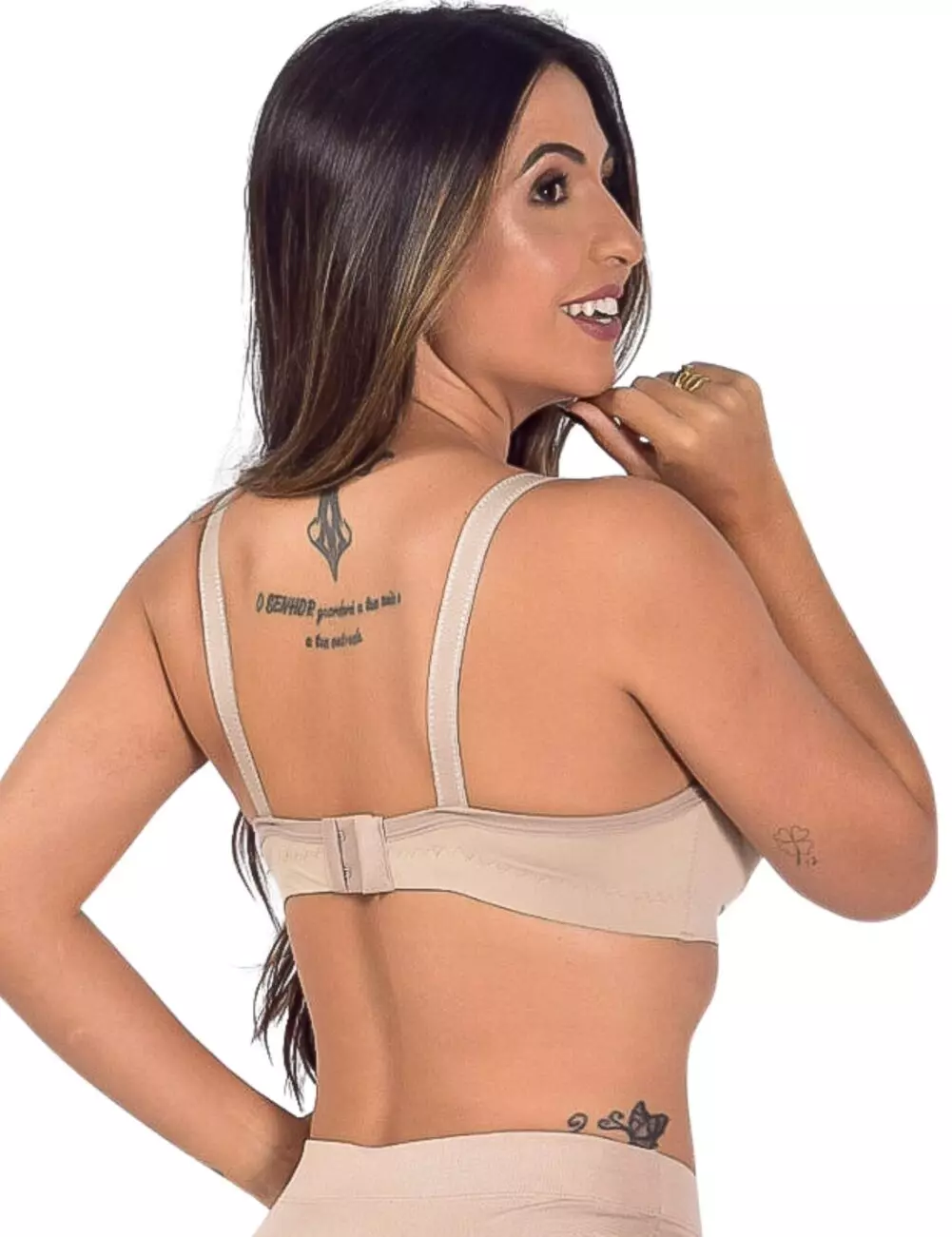 Sutia De Microfibra ReforCado Com Barbatana nude