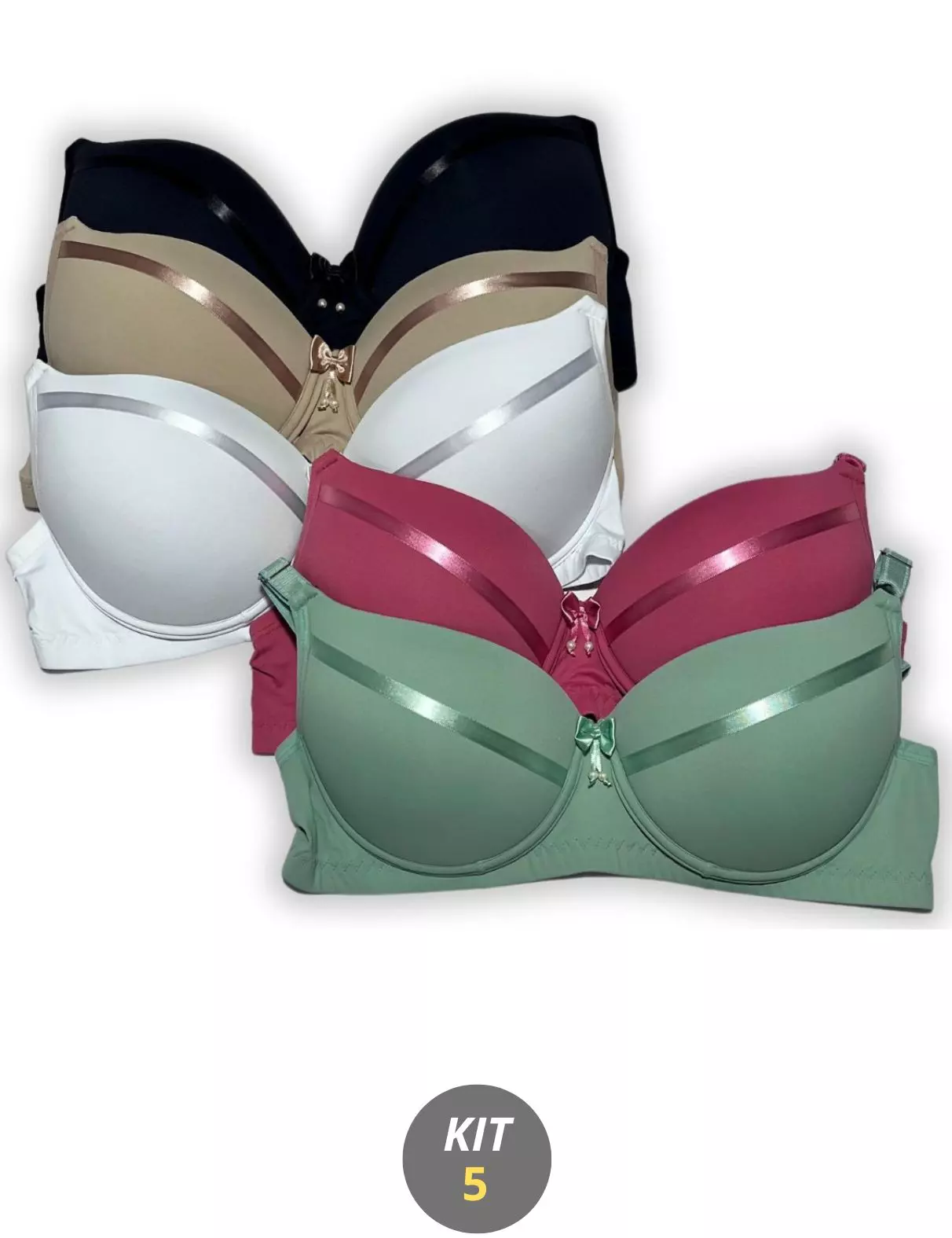 kit_5_sutia_plus-size_microfibra_lisa_XG PLSMF007 Kit 5 Sutias Plus Size Com Bojo Conforto
