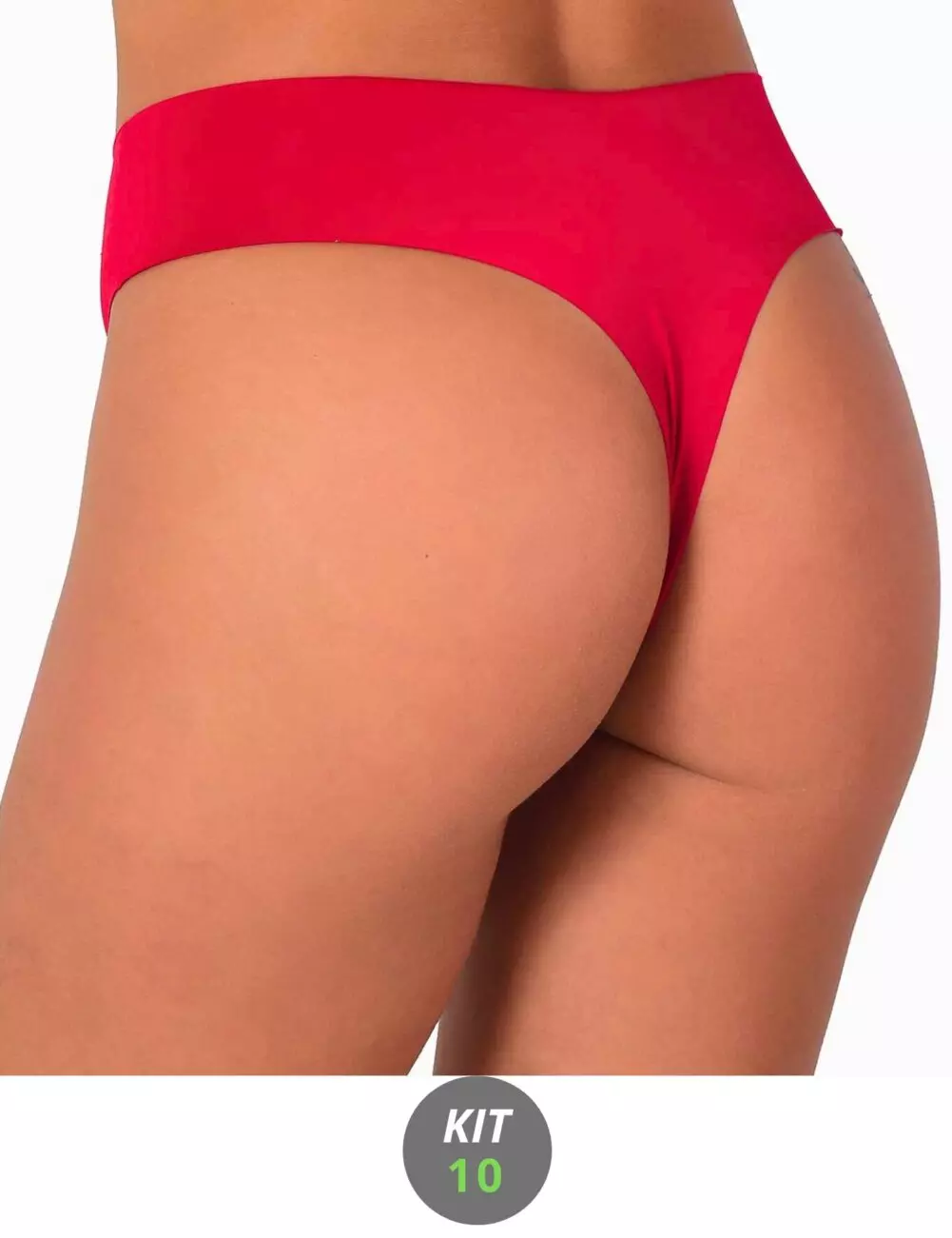 Kit 10 calcinha sem costura fio dental recorte laser