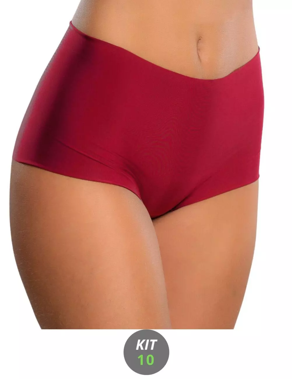 kit 10 Calcinha Boxer Sem Costura Laser Cueca Feminina