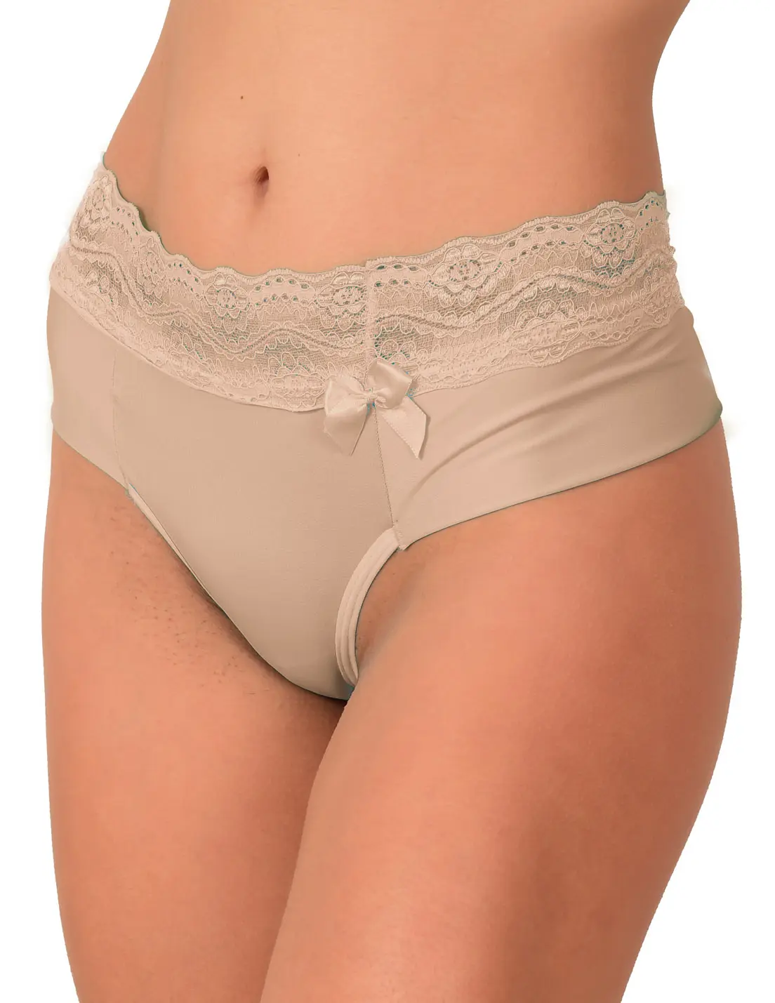 Kit 5 Calcinha Fio Dental Duplo com Renda Chocolate KIT 5 CALCINHAS FIO DENTAL DUPLO MICROFIBRA E RENDA - K5-TGSMF006